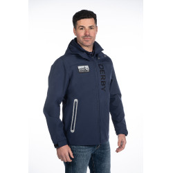 Blusão Softshell HKM masculino Derby Azul escuro