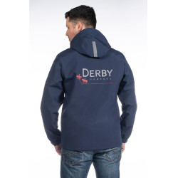 Blusão Softshell HKM masculino Derby Azul escuro