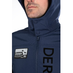Blusão Softshell HKM masculino Derby Azul escuro