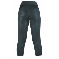 3/4-Leggings Mesh Style Silikon-Vollbesatz HKM Preto