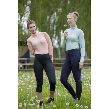 Legging 3/4 Mesh Style fundo de silicone HKM Legging 3/4 Mesh Style fundo de silicone HKM