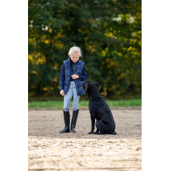 Calças Bria com reforços de silicone HKM Azul cinzento Calças Bria com reforços de silicone HKM Azul cinzento