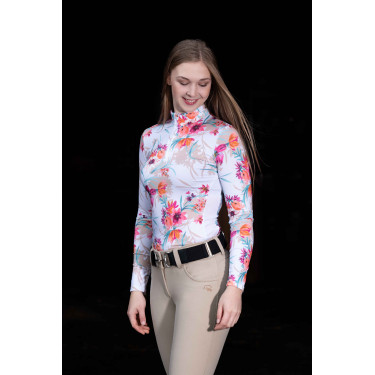 T-shirt técnico HKM Flower de mangas compridas T-shirt técnico HKM Flower de mangas compridas