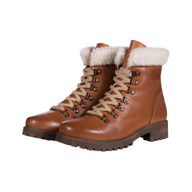 Botas com atacadores Walker HKM Brandy Castanho
