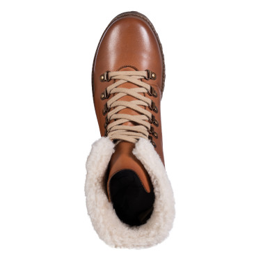 Botas com atacadores Walker HKM Brandy Castanho