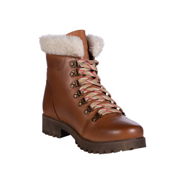 Botas com atacadores Walker HKM Brandy Castanho