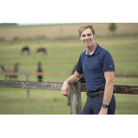 Polo voor heren Classico HKM Azul escuro