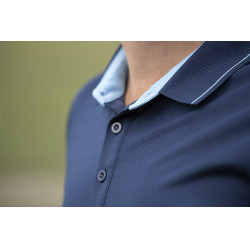 Polo voor heren Classico HKM Azul escuro