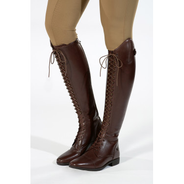 Botas Elegant Lace HKM Castanho