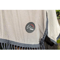 Capa anti-moscas com franjas Stylec.amovível HKM Prateado / cinza Prata