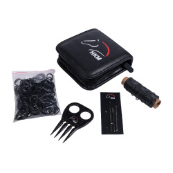 Kit de tranças para crina HKM Preto