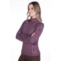 Camiseta de manga comprida com gola alta Arctic Bay HKM Lilás escuro Violeta