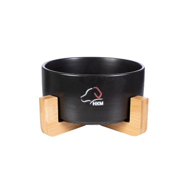Tigela para cão Buddy cerâmica HKM Preto