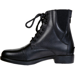 Botas London com elástico + fecho HKM Preto