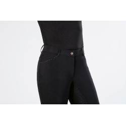 Calça Rosegold Glamour Style fundo integral em silicone. HKM Preto / dourado rosa