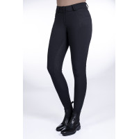 Calça Savona Style com fundo integral em silicone HKM Preto Calça Savona Style com fundo integral em silicone HKM Preto