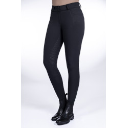 Calça Savona Style com fundo integral em silicone HKM Preto