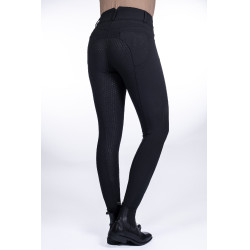 Calça Savona Style com fundo integral em silicone HKM Preto