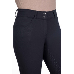 Calça Savona Style com fundo integral em silicone HKM Preto