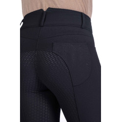 Calça Savona Style com fundo integral em silicone HKM Preto