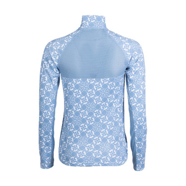 Camiseta funcional Minimal de mangas compridas HKM Azul fumaça / branco Camiseta funcional Minimal de mangas compridas HKM Azul fumaça / branco