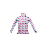 Camiseta funcional Hearts Kids HKM Branco / rosa vivo Motivos