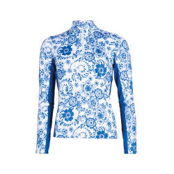 Camada base Blue Flower HKM Branco / azul