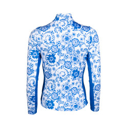 Camada base Blue Flower HKM Branco / azul