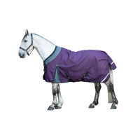 Capa de exterior Liberty 1200D forro liso HKM Vinho / cinza Violeta