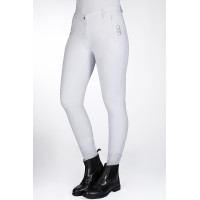 Calça Alexis com fundo integral em silicone HKM Branco