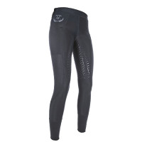 Legging Mesh fundo integral em silicone HKM Preto