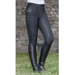 Legging Mesh fundo integral em silicone HKM Preto Legging Mesh fundo integral em silicone HKM Preto
