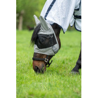 Máscara anti-moscas New Mexico com orelhas HKM Cinzento Máscara anti-moscas New Mexico com orelhas HKM Cinzento