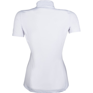 Polo de competição Hunter de mangas curtas HKM Branco modelo antigo