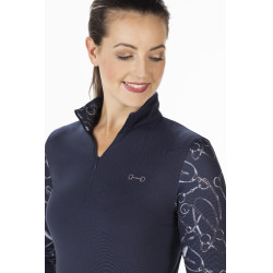 Camiseta funcional Monaco Style HKM Azul escuro Camiseta funcional Monaco Style HKM Azul escuro