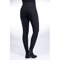 Calça HKM Savona Style com assento completo Alos Preto
