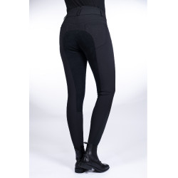 Calça HKM Savona Style com assento completo Alos Preto Calça HKM Savona Style com assento completo Alos Preto