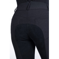Calça HKM Savona Style com assento completo Alos Preto