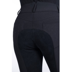 Calça HKM Savona Style com assento completo Alos Preto Calça HKM Savona Style com assento completo Alos Preto