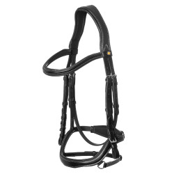 Cabeçada anatômica com pespontos contrastantes Micklem Equestro Cabeçada anatômica com pespontos contrastantes Micklem Equestro