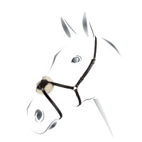Bridão com focinheira mexicana Equestro Preto