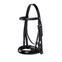 Bridão de adestramento em couro Dressage Equestro Preto Bridão de adestramento em couro Dressage Equestro Preto