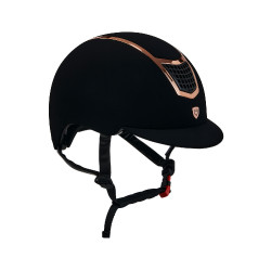 Capacete Eclipse em veludo liso (3 acolchoamentos) Equestro