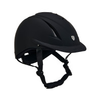 Capacete ultraleve com logotipo frontal Maverick Equestro Preto