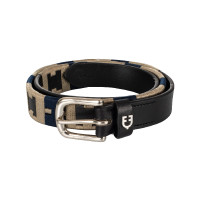 Cinto inglês com bordado contrastante Equestro Preto