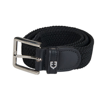 Cinto elástico com padrão cruzado Equestro Preto