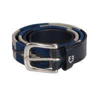 Cinto de couro com padrão sudoeste Equestro Preto / bege / preto