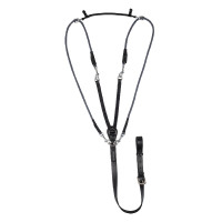 Chambon em couro de vitelo italiano e nylon Acavallo Preto