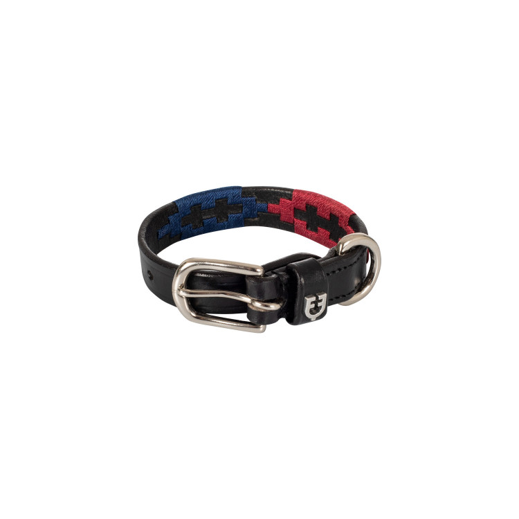 Coleira de couro Polo S Equestro para cachorro