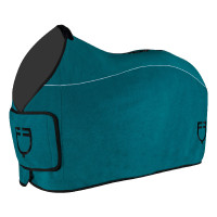 Cobertor de lã polar com fecho frontal com aba GP Equestro Petróleo Azul Cobertor de lã polar com fecho frontal com aba GP Equestro Petróleo Azul